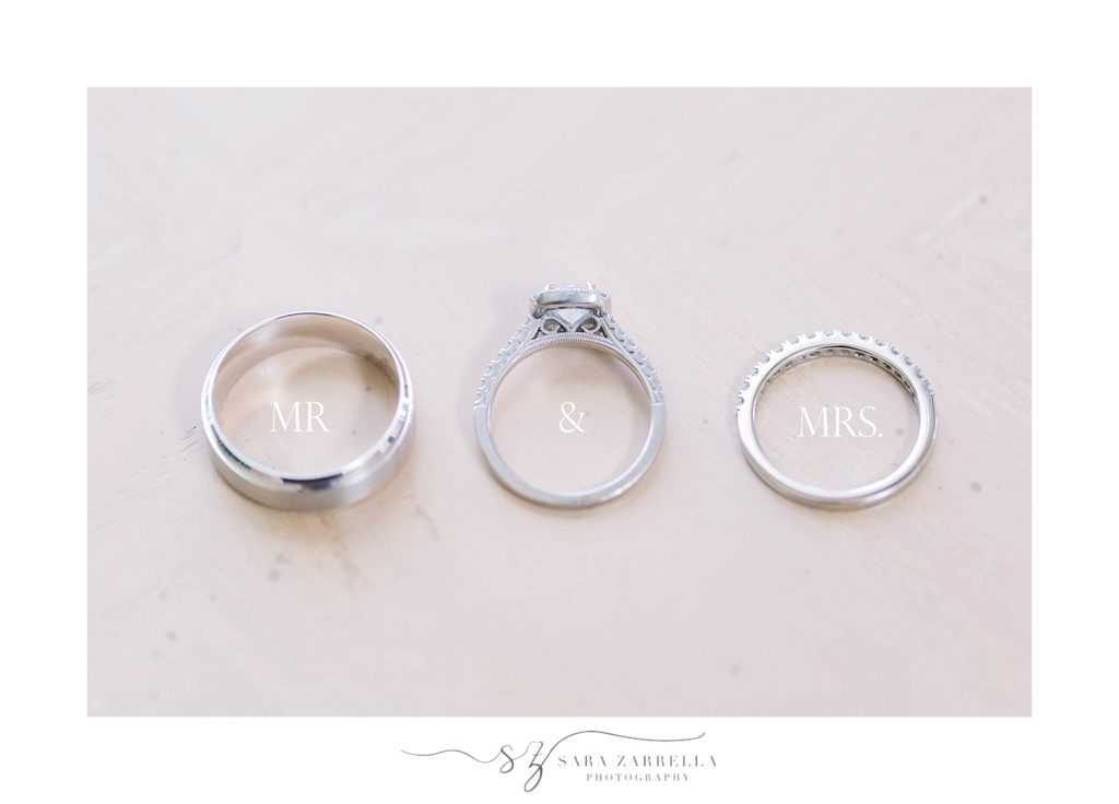 wedding rings for RI wedding day with Sara Zarrella Photography