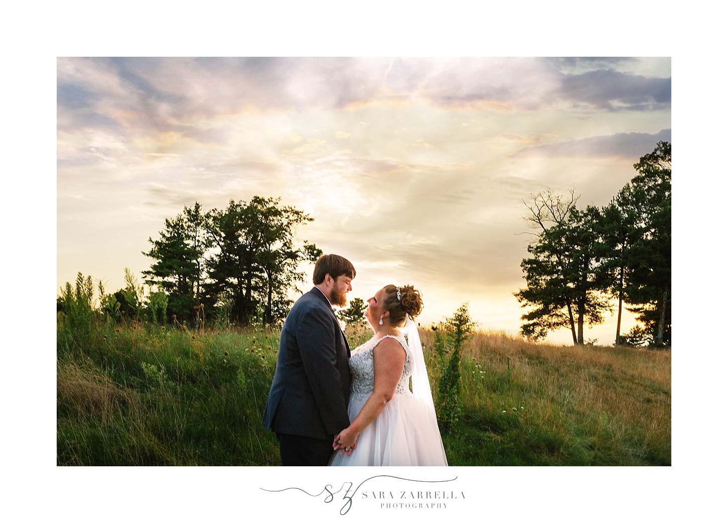 sunset wedding photos by Sara Zarrella Photography