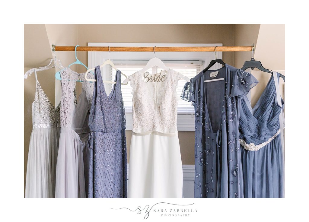 bridesmaid and bridal gowns photographed by Sara Zarrella Photography