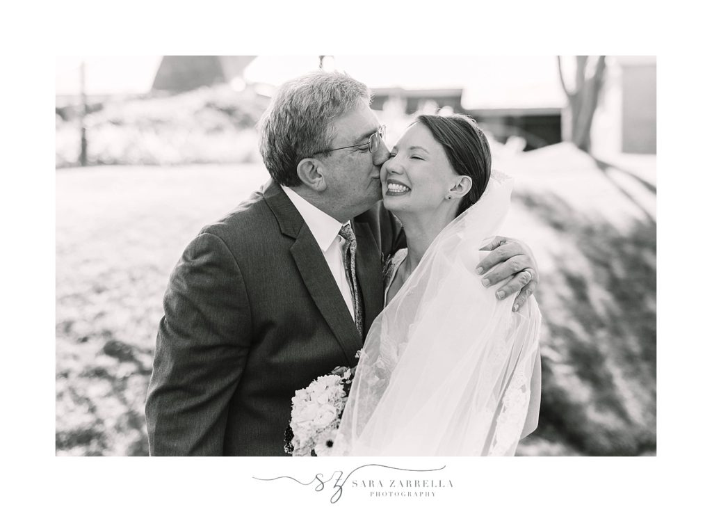 emotional first look at Squantum Association wedding with Sara Zarrella Photography