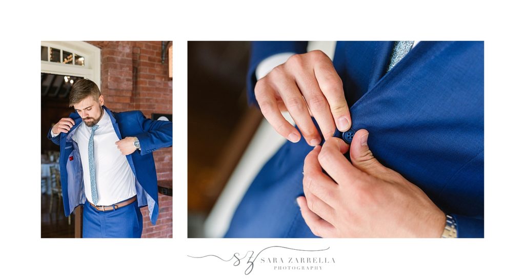 groom preparations photographed by Sara Zarrella Photography