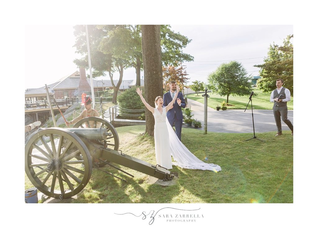 wedding day cannon shot photographed by Sara Zarrella Photography