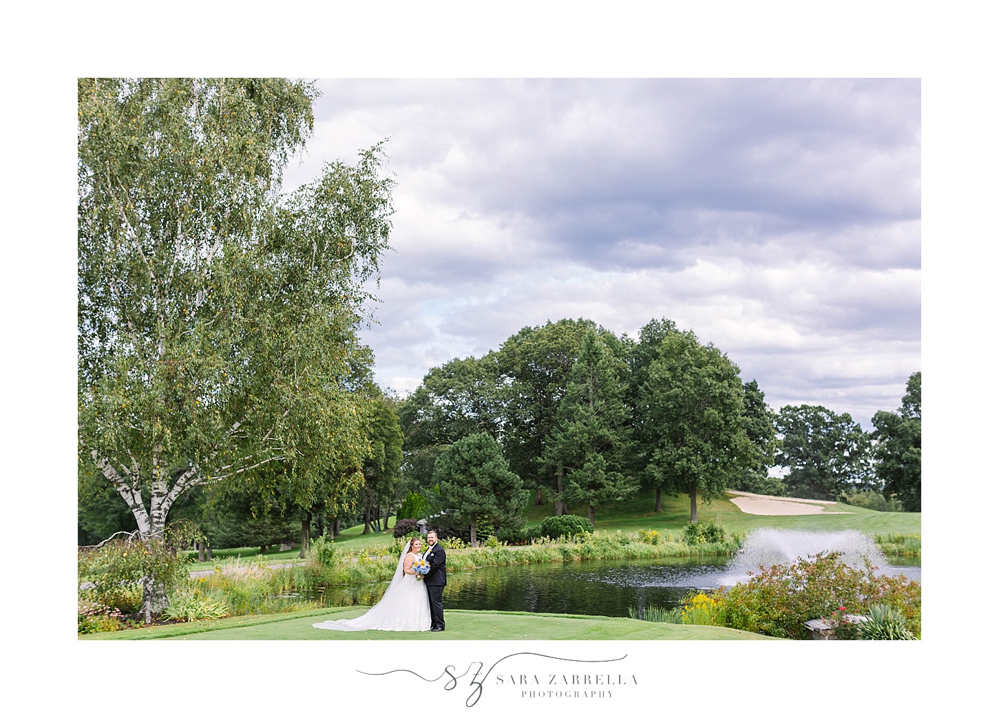 summer wedding portraits at Kirkbrae Country Club by Sara Zarrella Photography