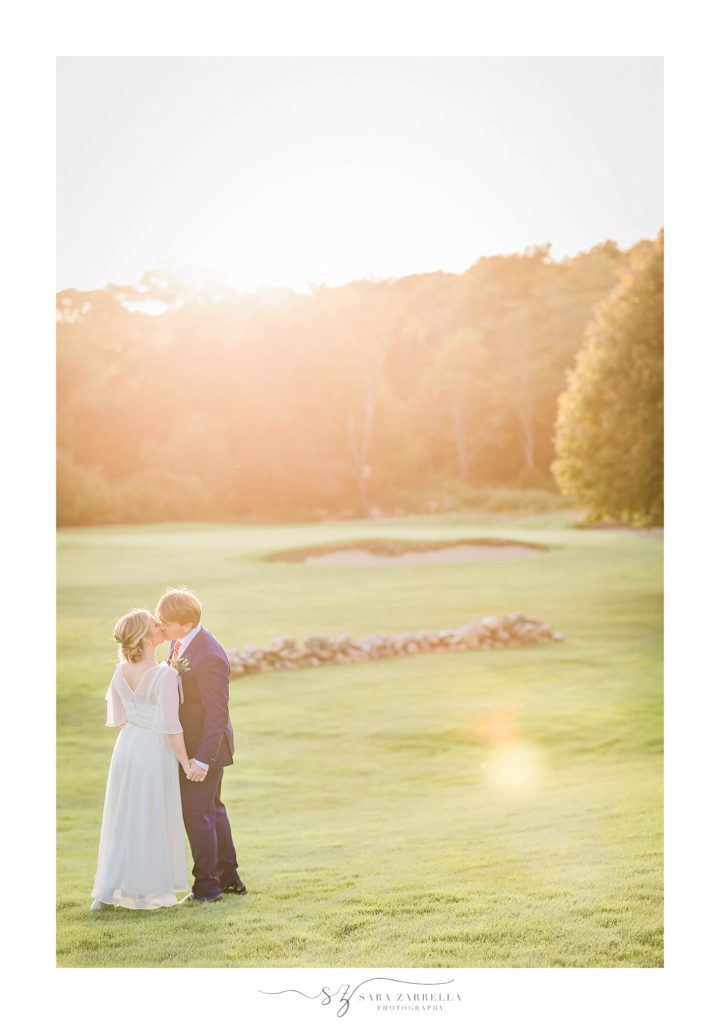Weekapaug Golf Club wedding portraits by Sara Zarrella Photography