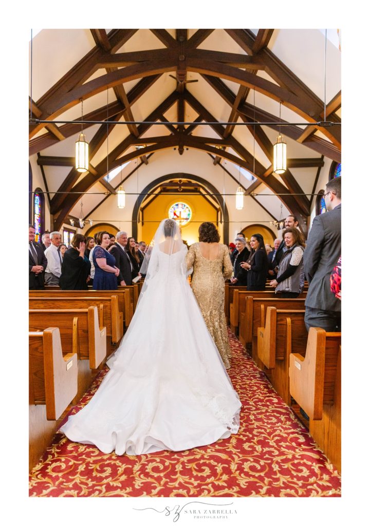 Sara Zarrella Photography photographs traditional church wedding in Rhode Island
