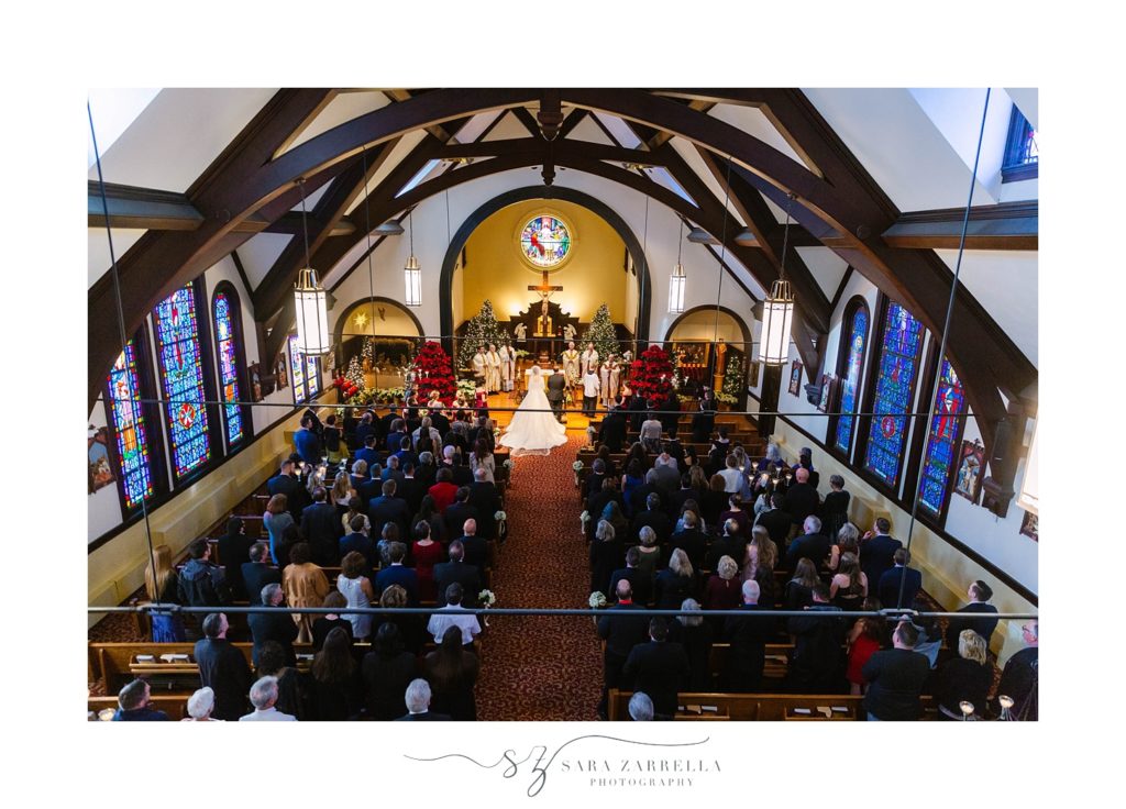 Sara Zarrella Photography photographs traditional church wedding in Rhode Island