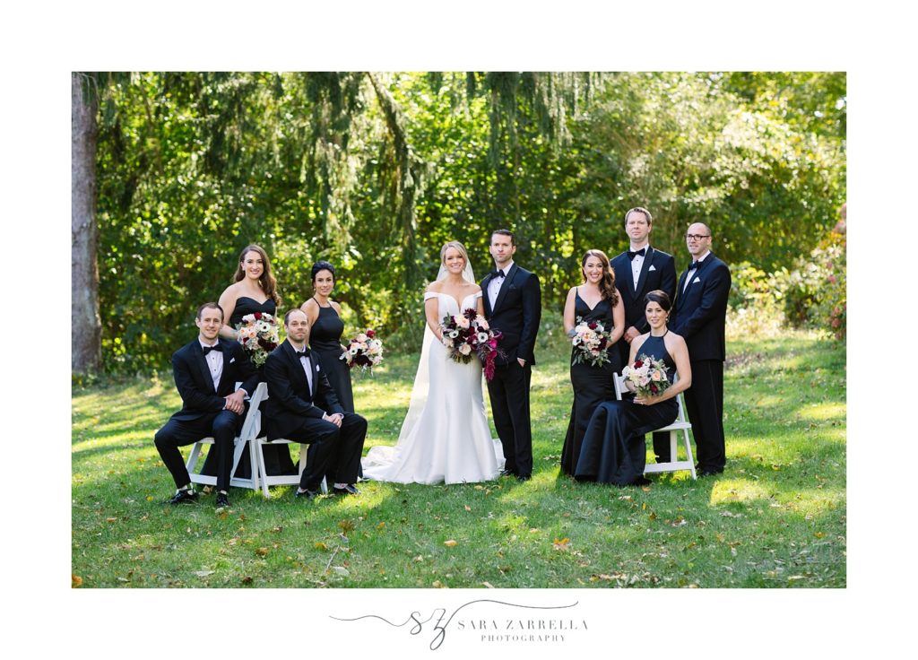 Glen Manor House wedding bridal party portraits with Sara Zarrella Photography