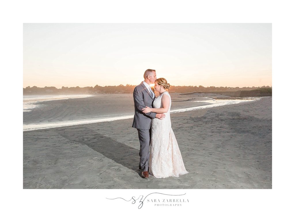 sunset wedding portraits with Sara Zarrella Photography