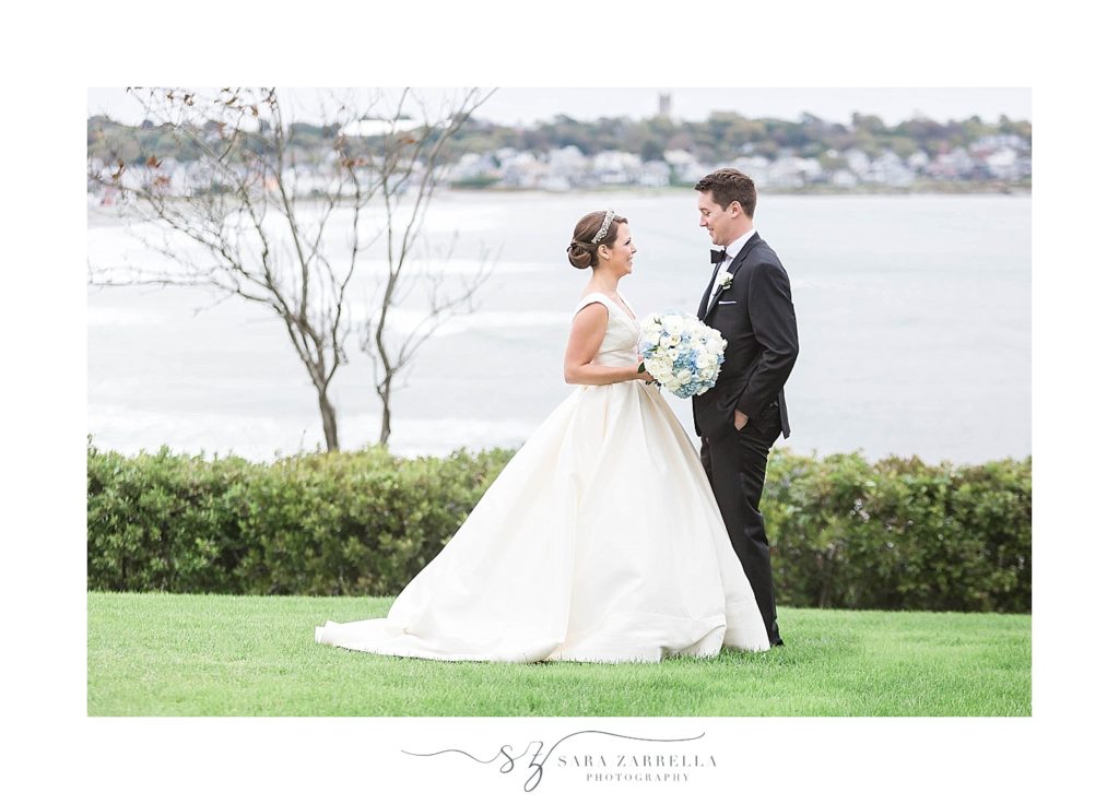 Newport RI first look at The Chanler with Sara Zarrella Photography