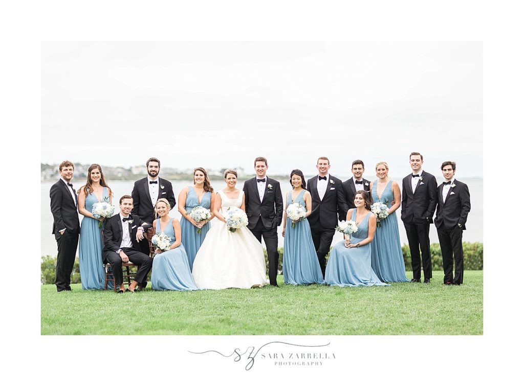 Sara Zarrella Photography captures bridal party portraits at the Chanler