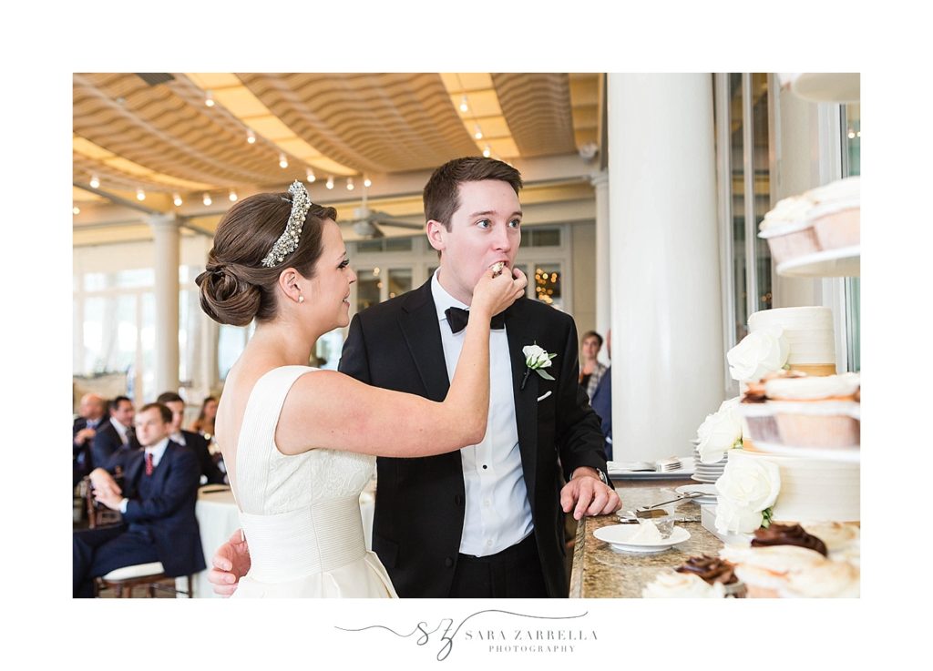 cake cutting at the Chanler with Sara Zarrella Photography
