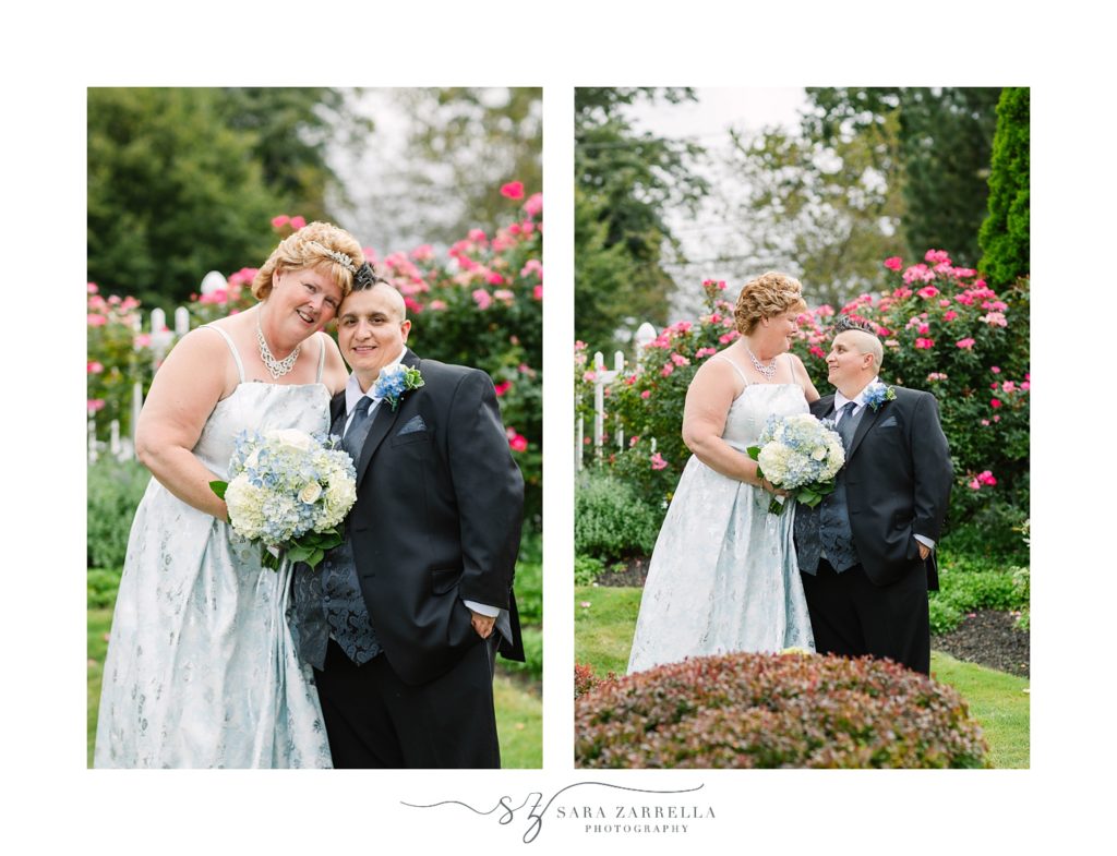 romantic wedding portraits in the summer at Kirkbrae Country Club