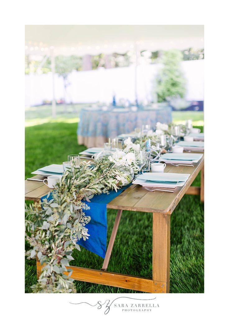 table setting with modern touches