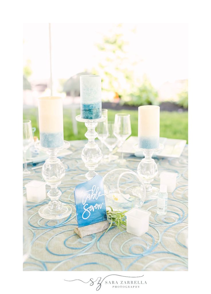 pillar candle centerpieces for wedding reception
