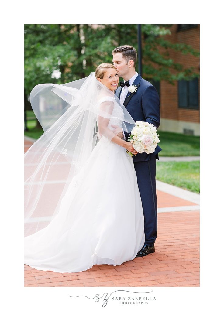 intimate wedding day portraits Providence College