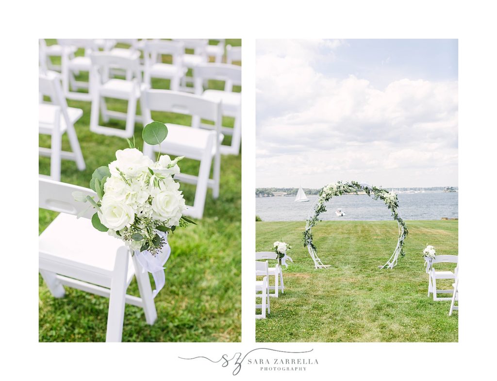 Sara Zarrella Photography photographs waterfront wedding in Newport Rhode Island