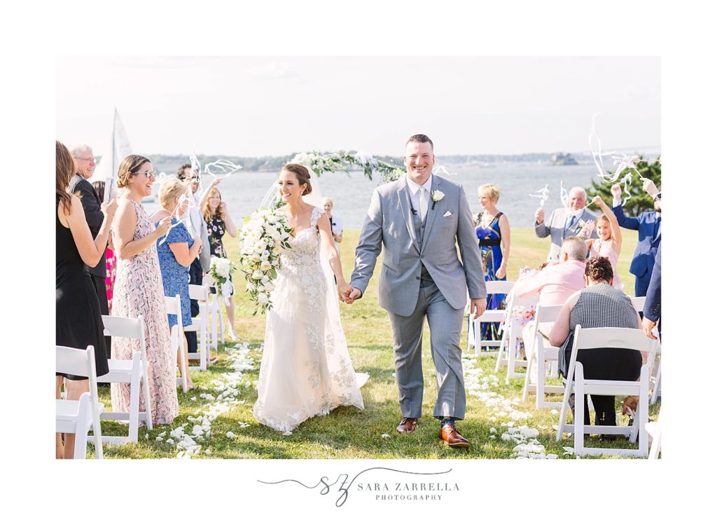 outdoor wedding ceremony in Newport RI
