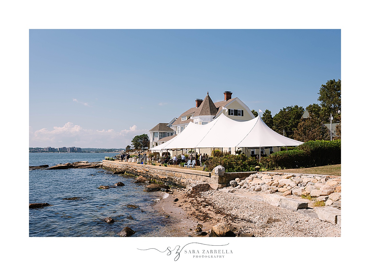 tented wedding reception at private estate in Groton CT