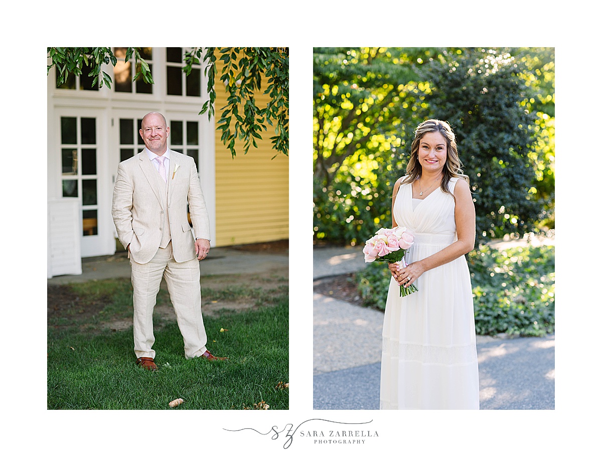 bride and groom portraits in Rhode Island with photo novelist Sara Zarrella Photography