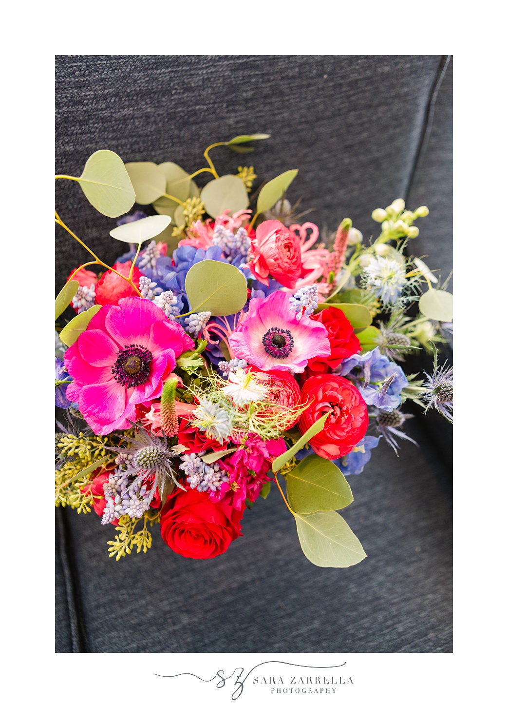 bright wedding bouquet by Sayles Livingston Design