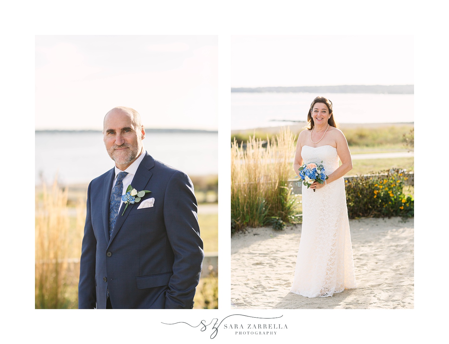 bride and groom portraits after Iggy's Boardwalk wedding 