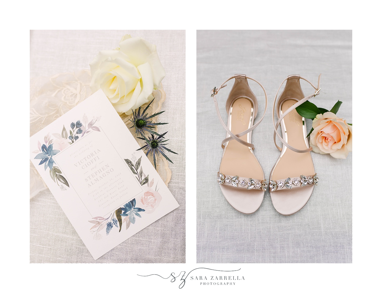 bride's elegant details for fall wedding