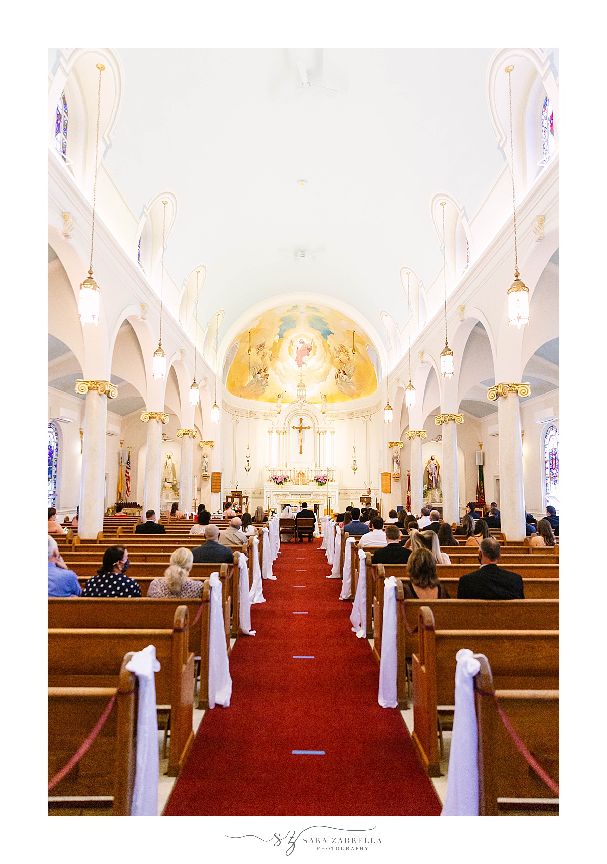 traditional church wedding ceremony in Newport RI