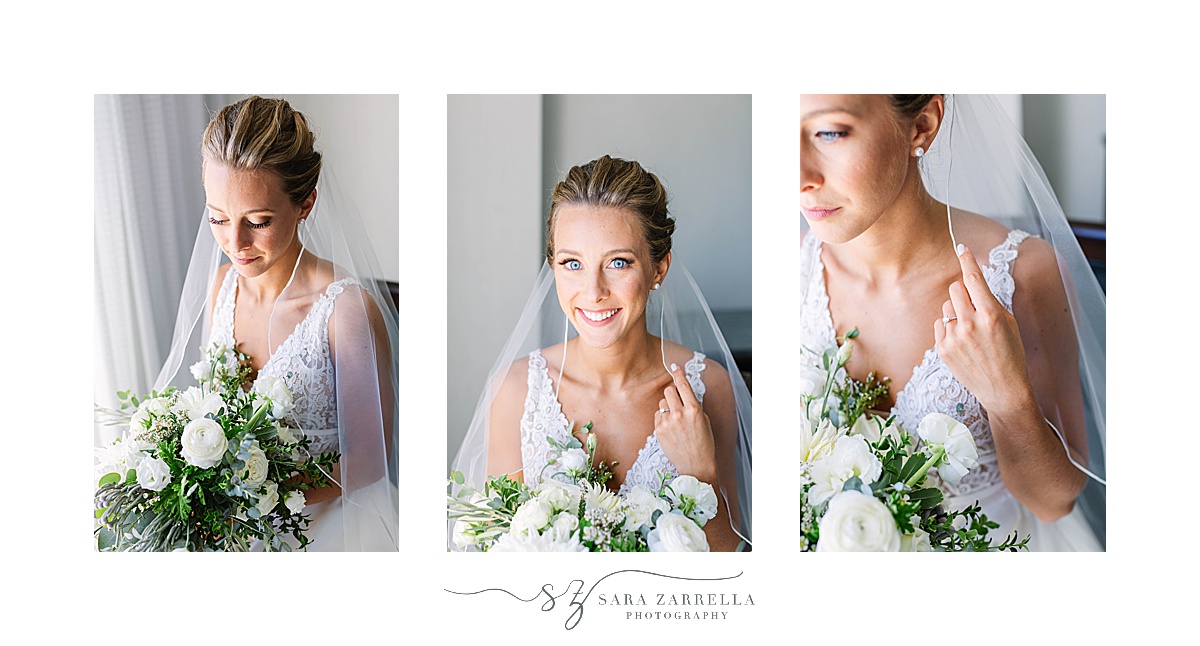 classic bridal portraits at Blithewold Mansion