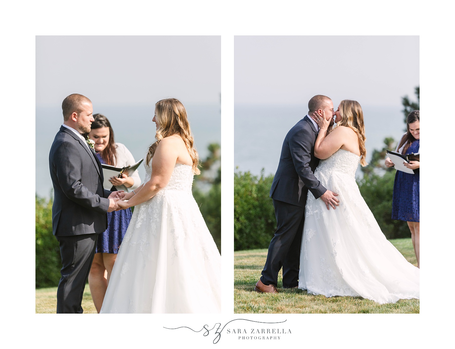 intimate Chanler at Cliff Walk wedding ceremony