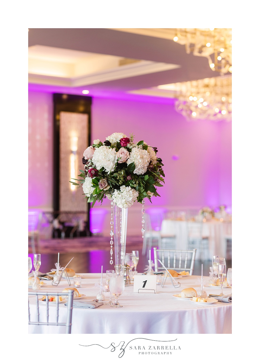 tall centerpieces for Intimate Kirkbrae Country Club Wedding reception