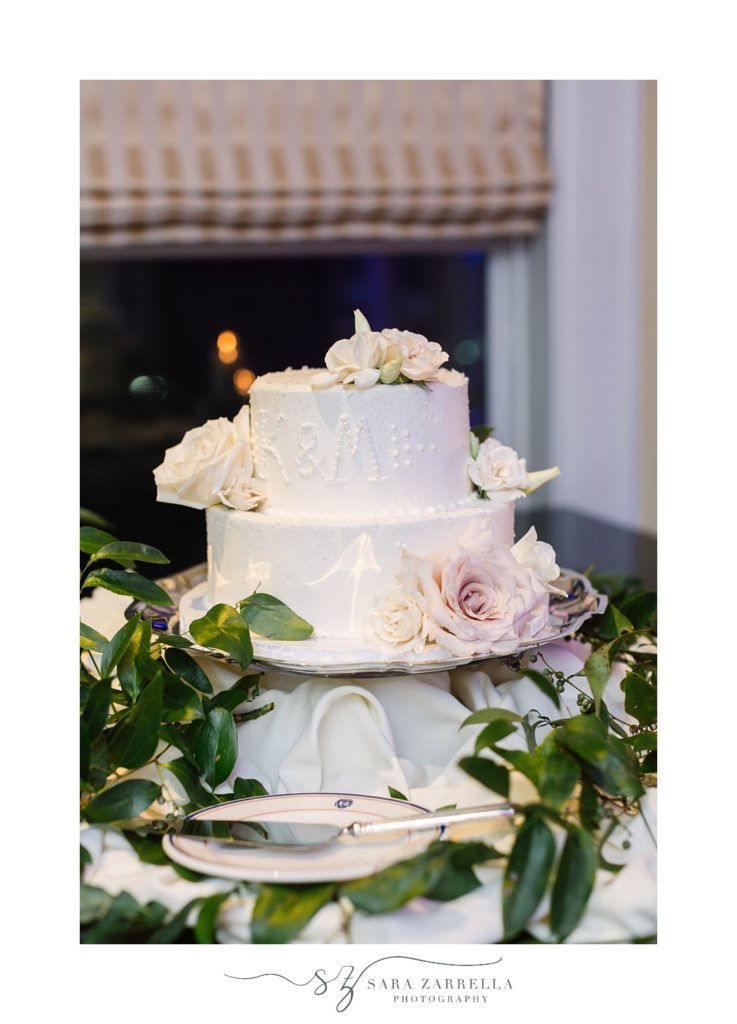tiered wedding cake for RI wedding