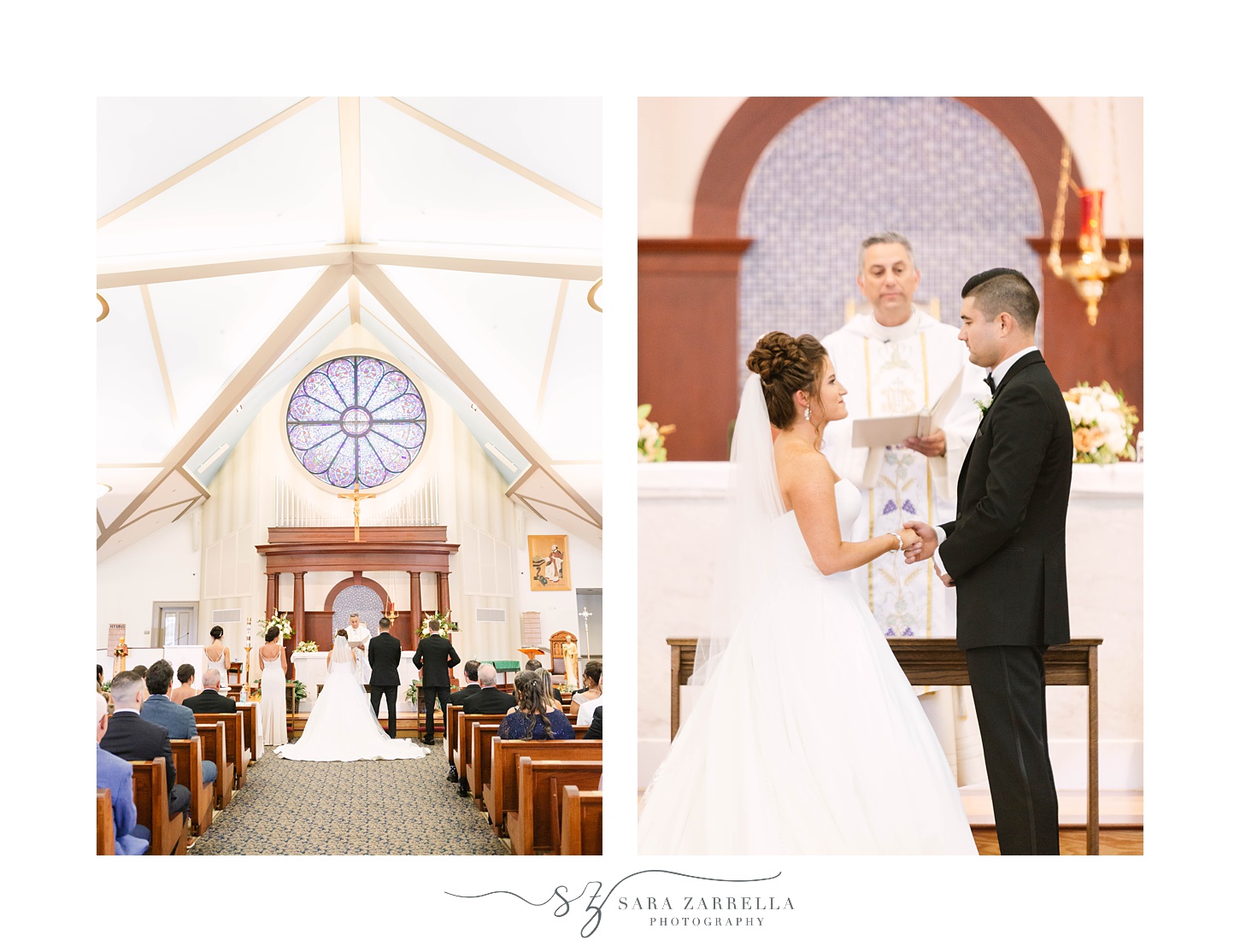 traditional church wedding in Massachusetts for bride and groom