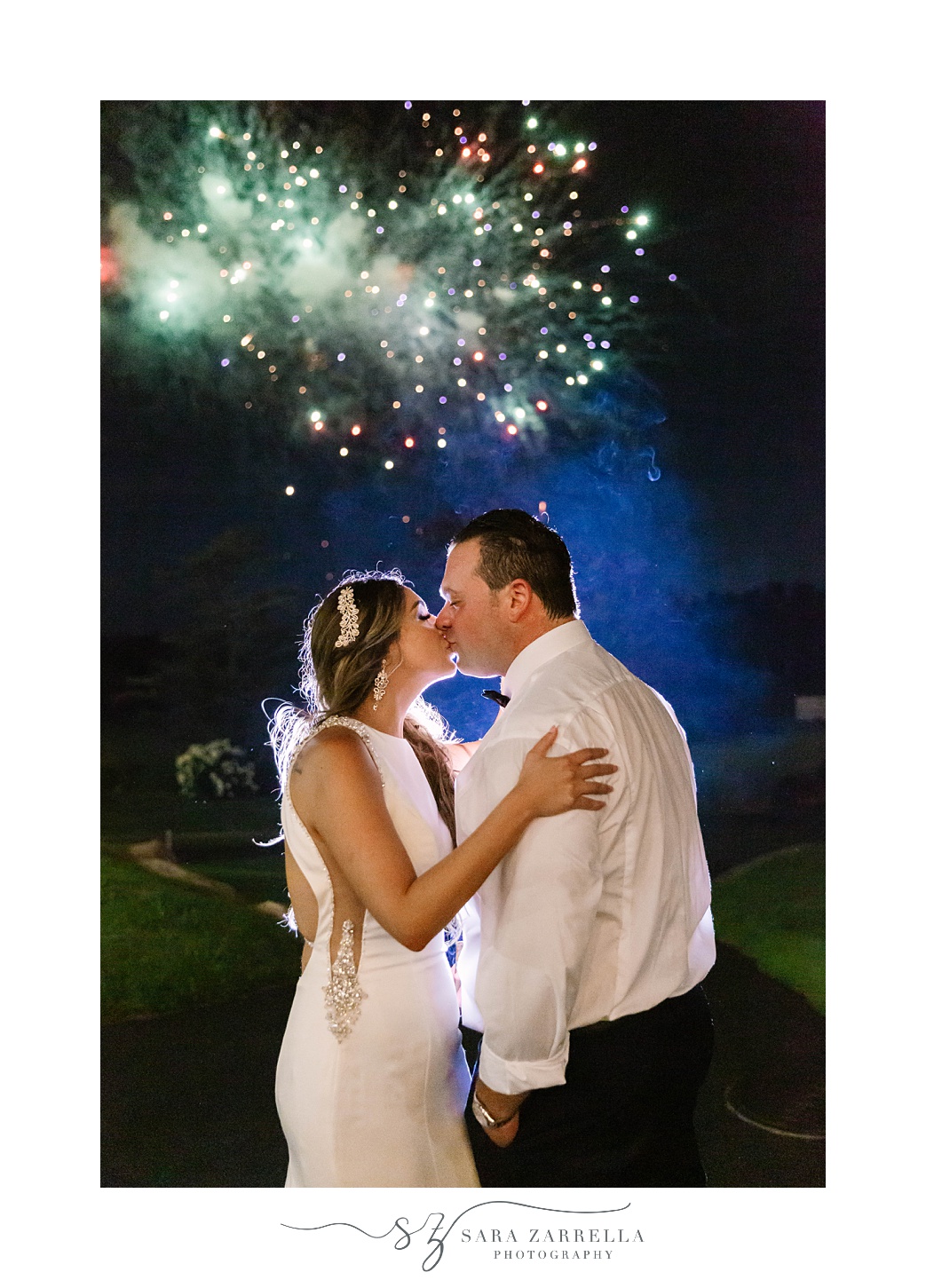 fireworks to end Kirkbrae Country Club wedding day