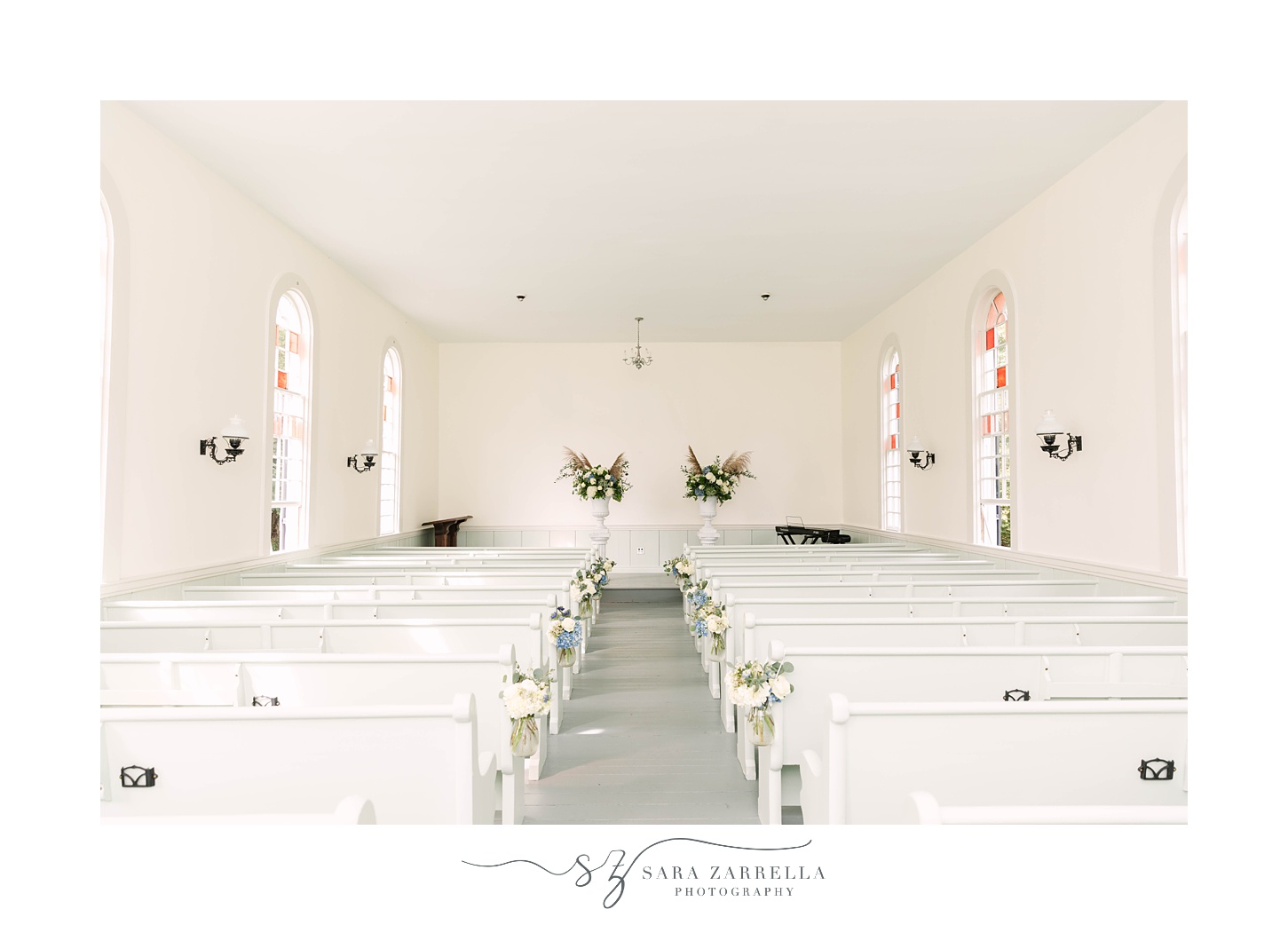 details for traditional church wedding in Rhode Island