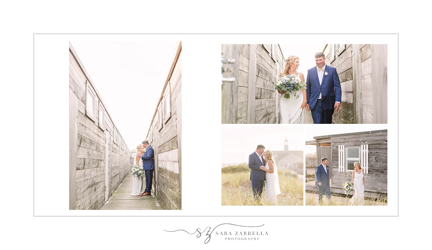 storybook album for wedding day at The Dunes Club