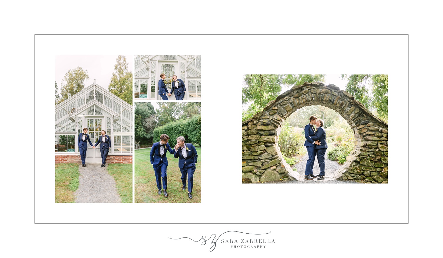 Blithewold Mansion wedding day storybook album designed by Sara Zarrella Photography