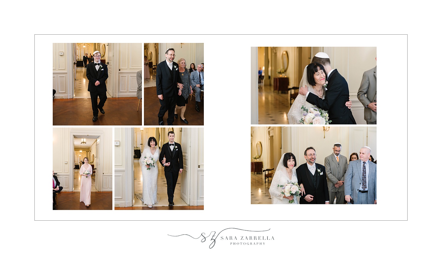 Jewish Glen Manor House wedding storybook album designed by Sara Zarrella Photography