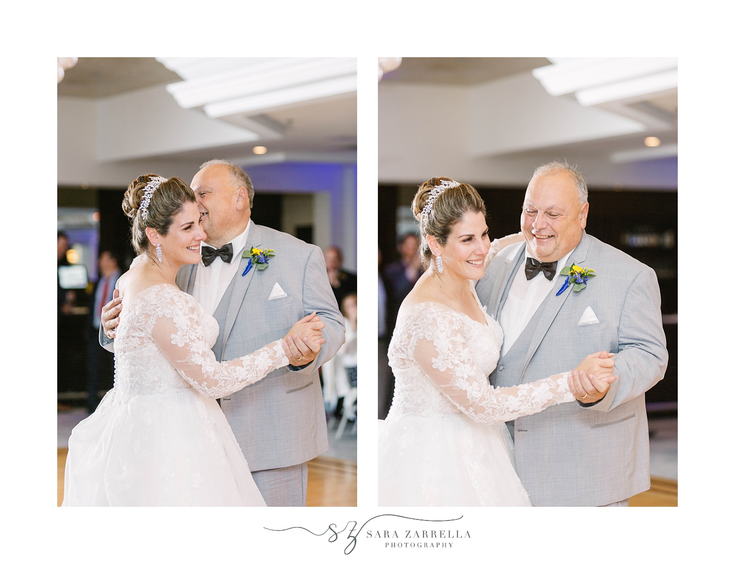 bride dances with dad during North Kingstown RI wedding reception