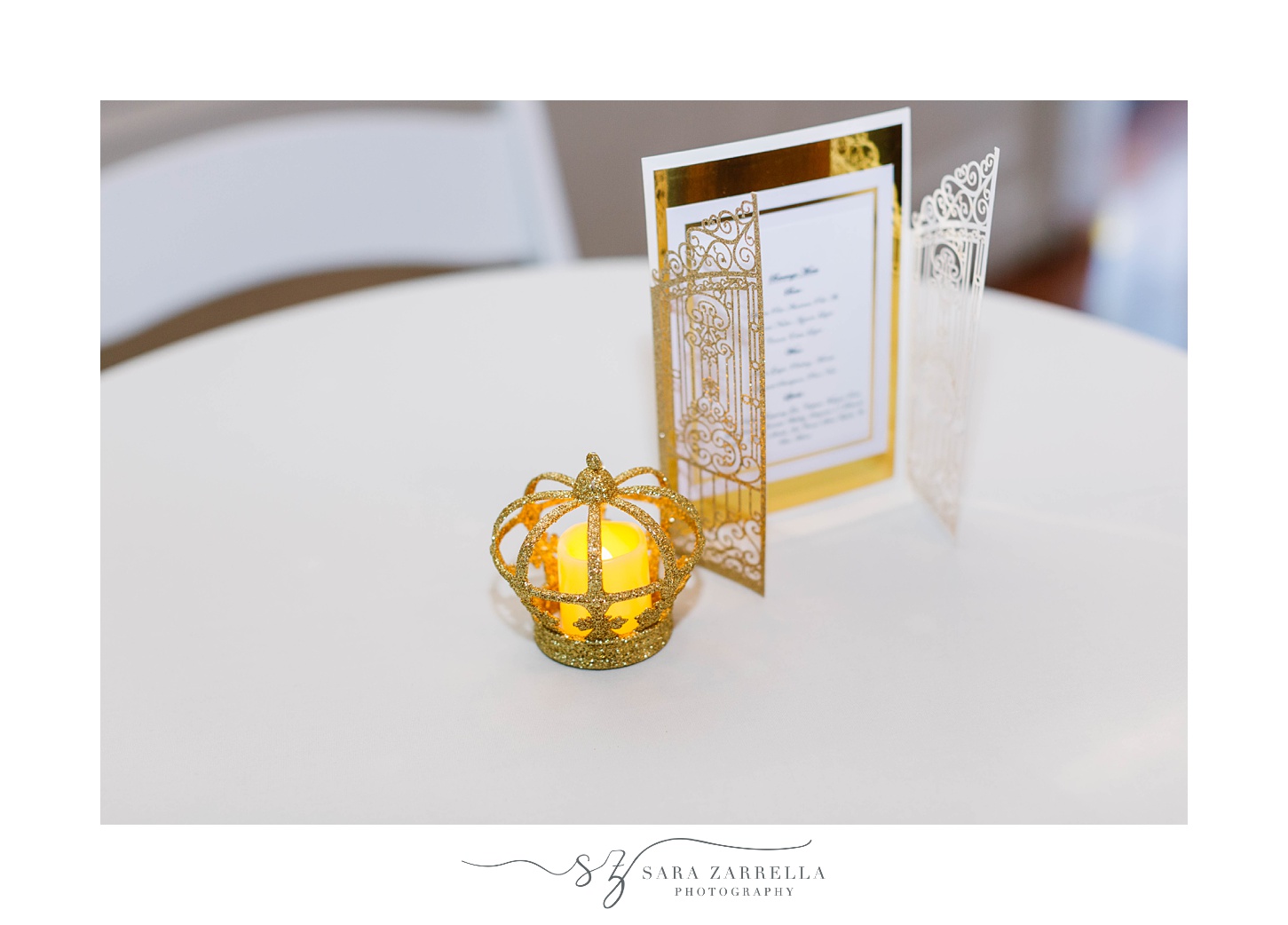classic wedding reception details at Glen Manor House
