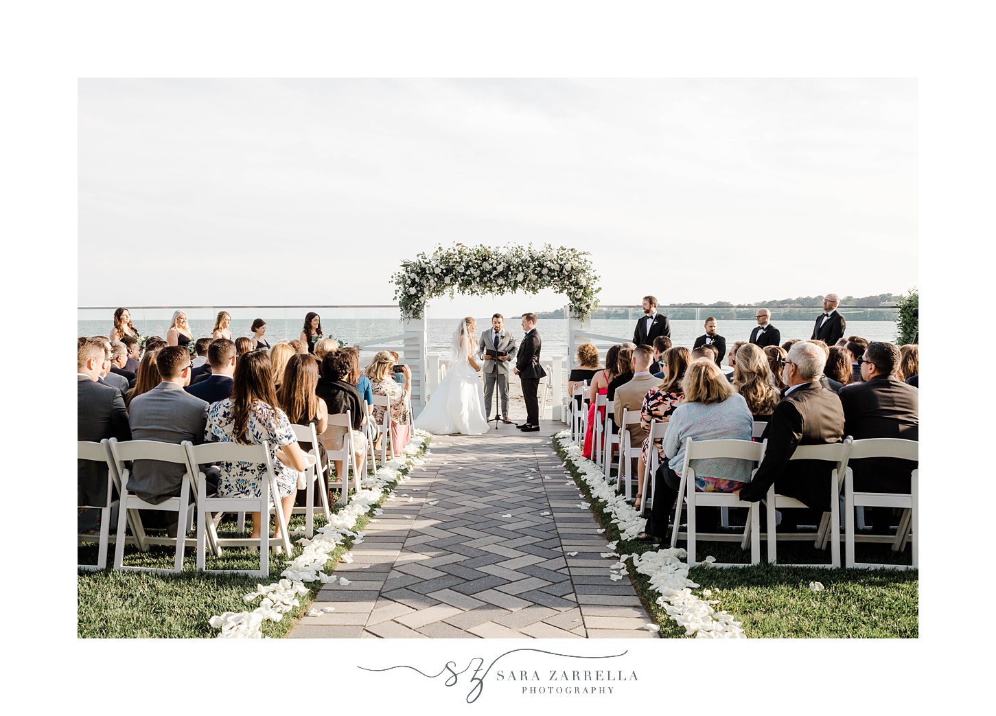 waterfront ceremony at Newport Beach House