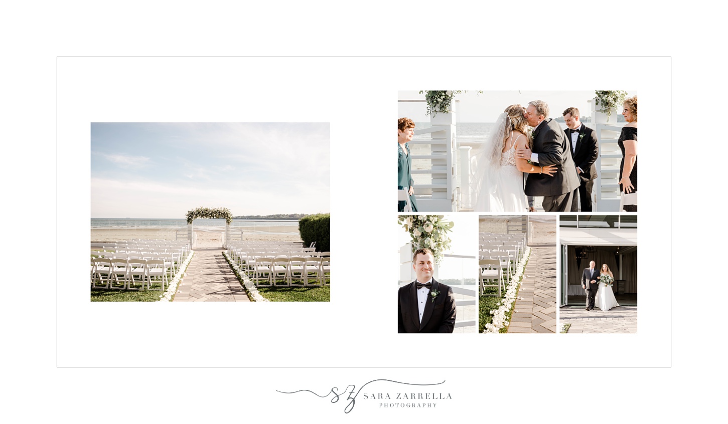 wedding album for Newport Beach House and The Elms wedding day