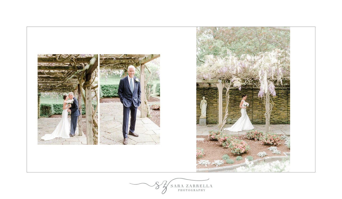 The Chanler wedding storybook album designed by RI wedding photographer Sara Zarrella Photography