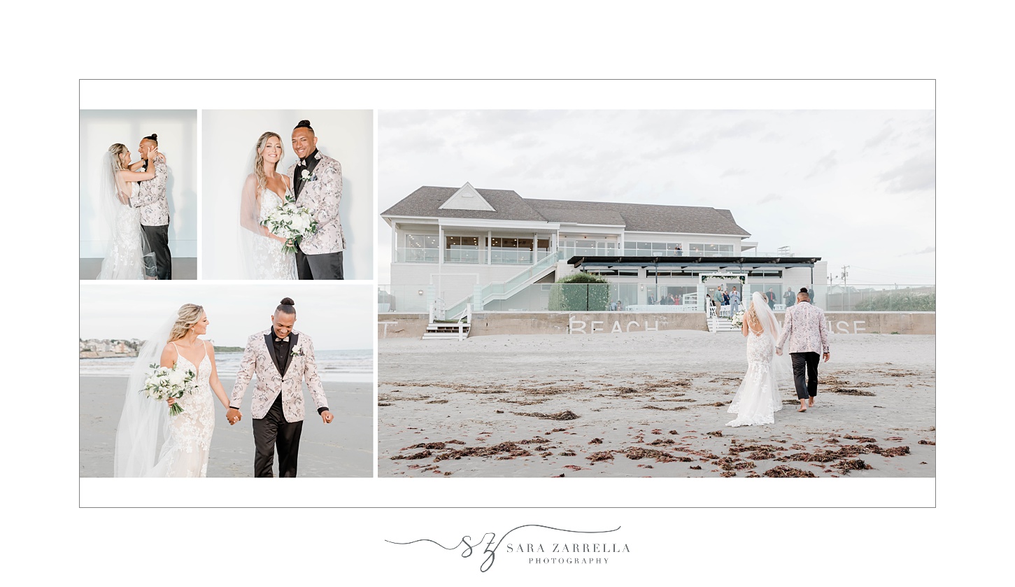 Newport Beach House wedding album designed by Sara Zarrella Photography