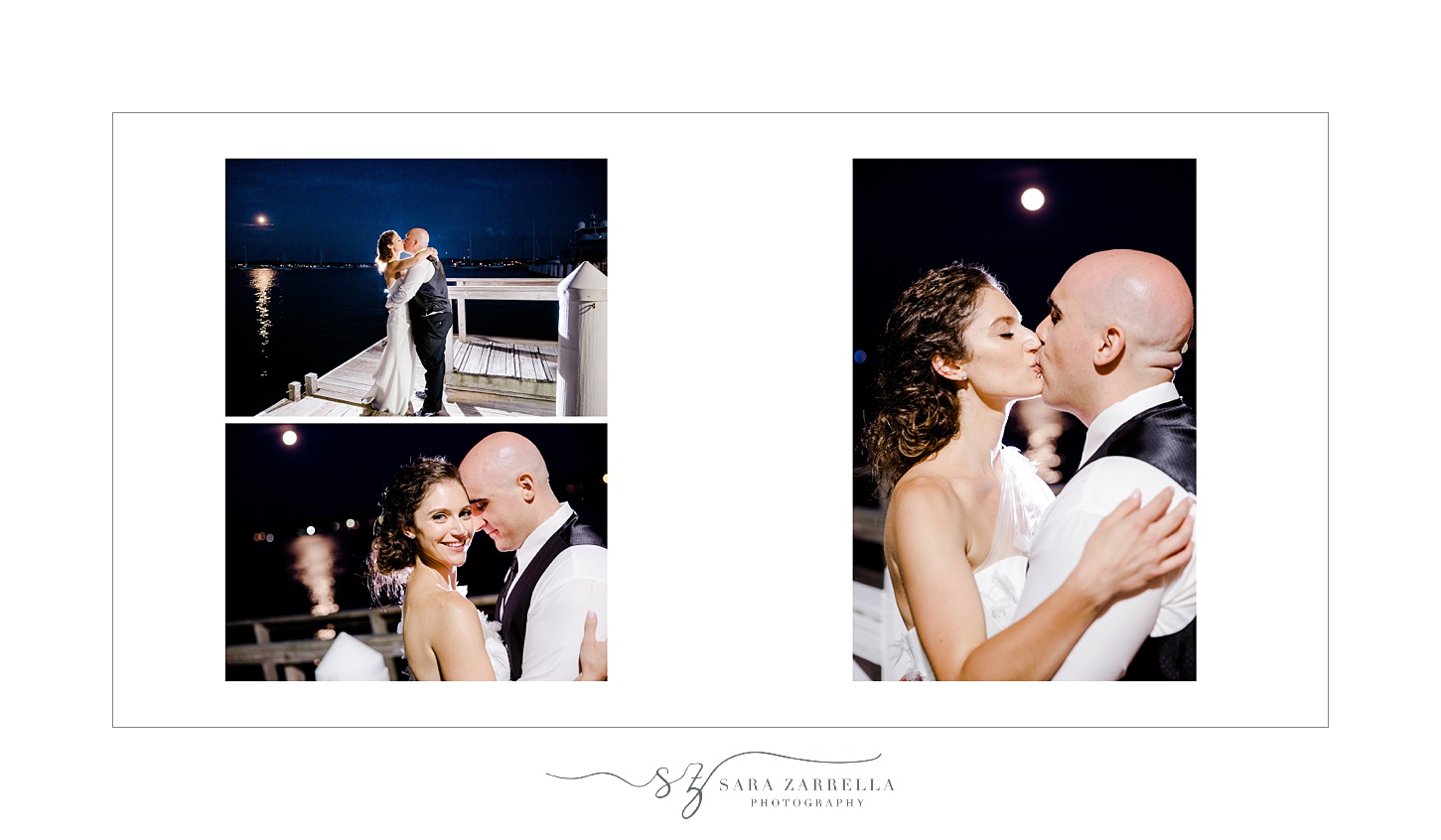 storybook album from Regatta Place wedding with portraits at The Elms designed by Sara Zarrella Photography