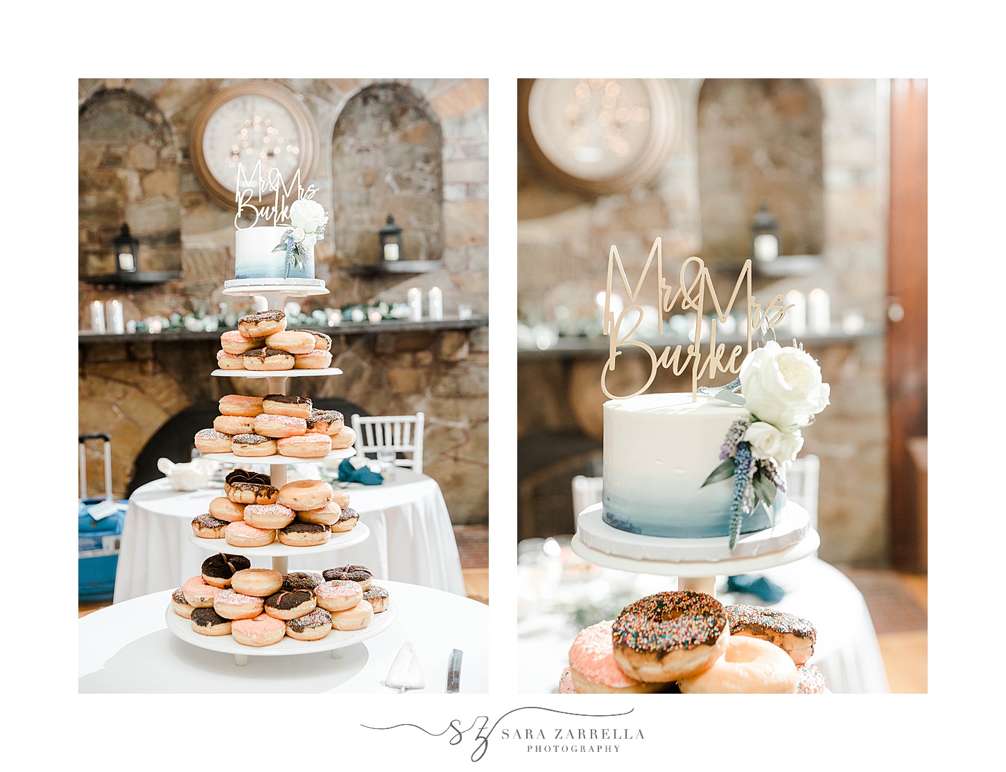 dessert displays for RI wedding reception