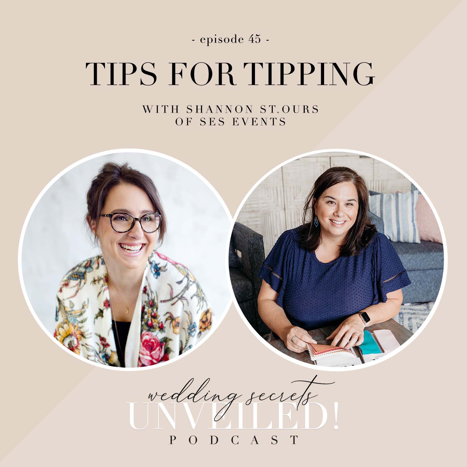 Tips for Tipping on your wedding day: how to prepare tips for your vendors shared by Shannon St. Ours on Wedding Secrets Unveiled! podcast