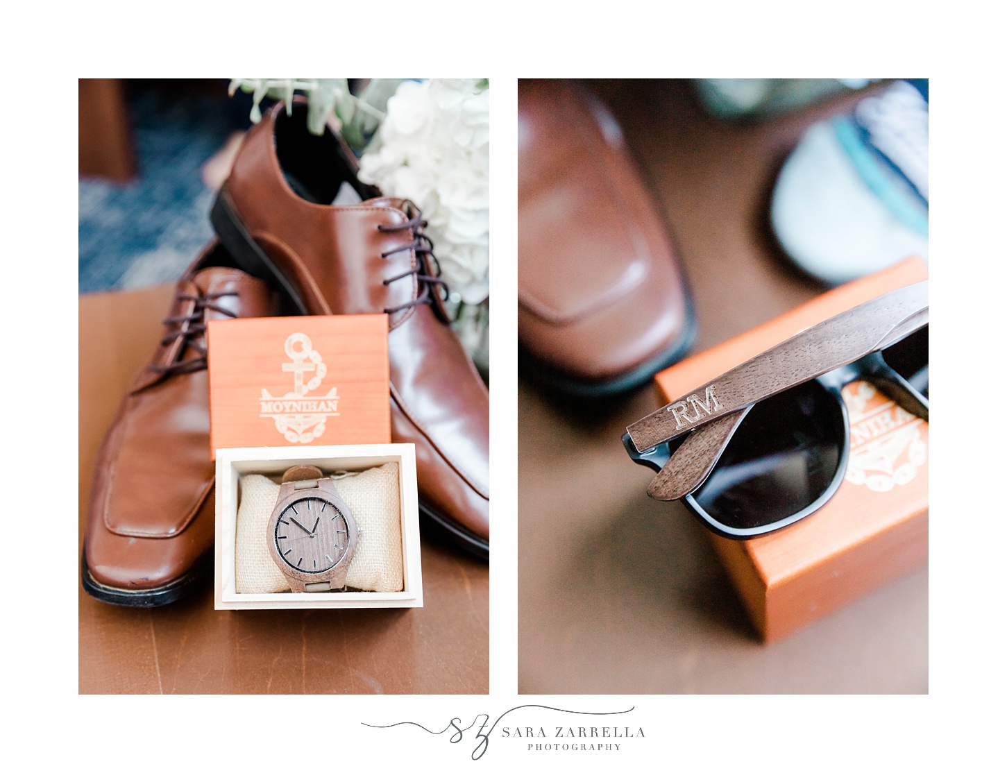 groom's watch and sunglasses for Rhode Island wedding