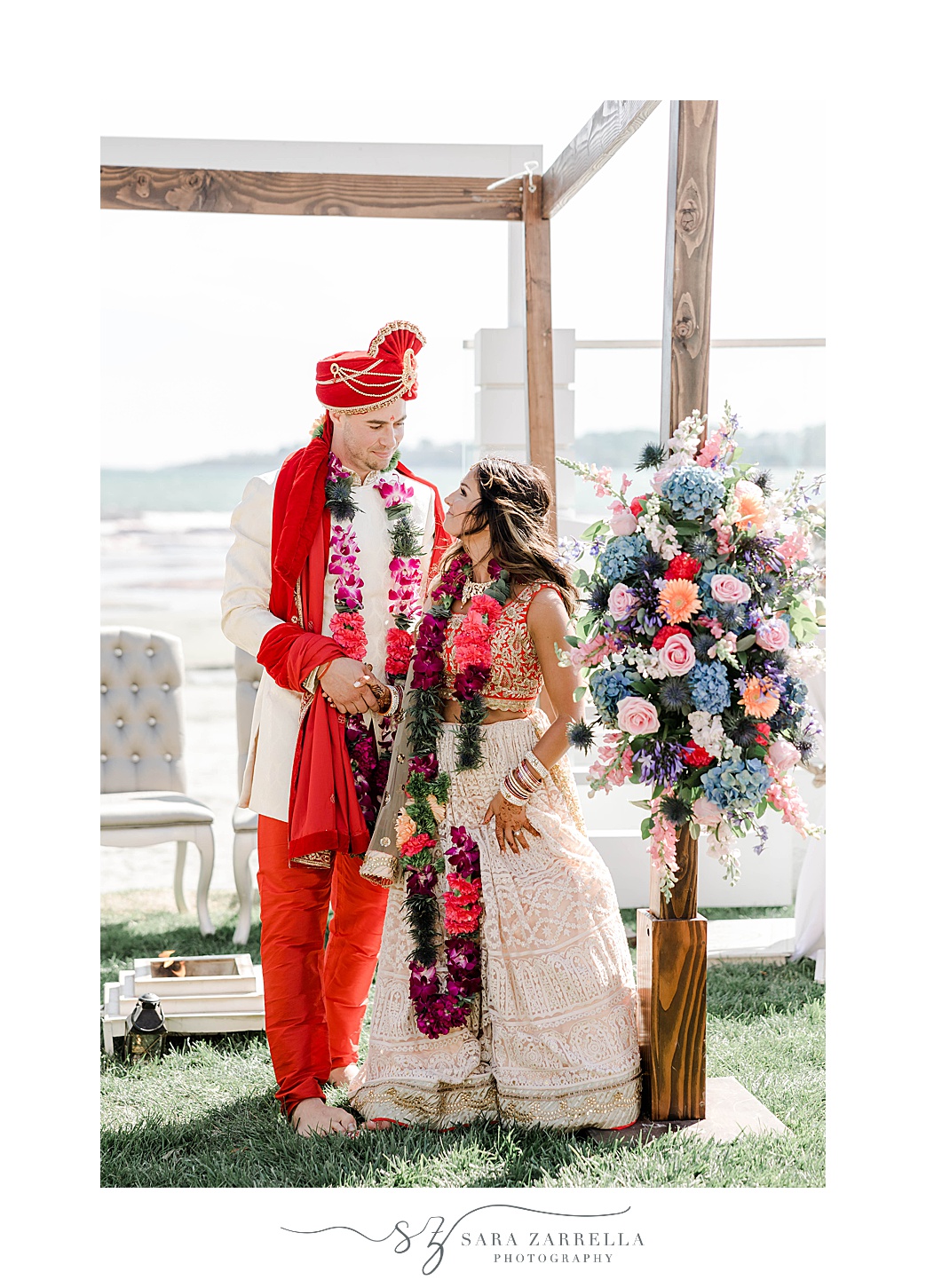 traditional Indian wedding ceremony at Newport Beach House