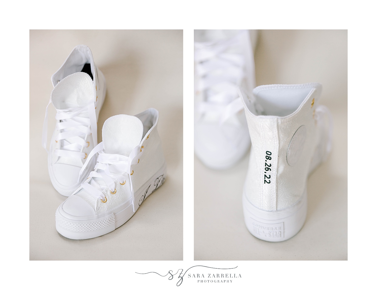 custom shoes for Newport Vineyards wedding