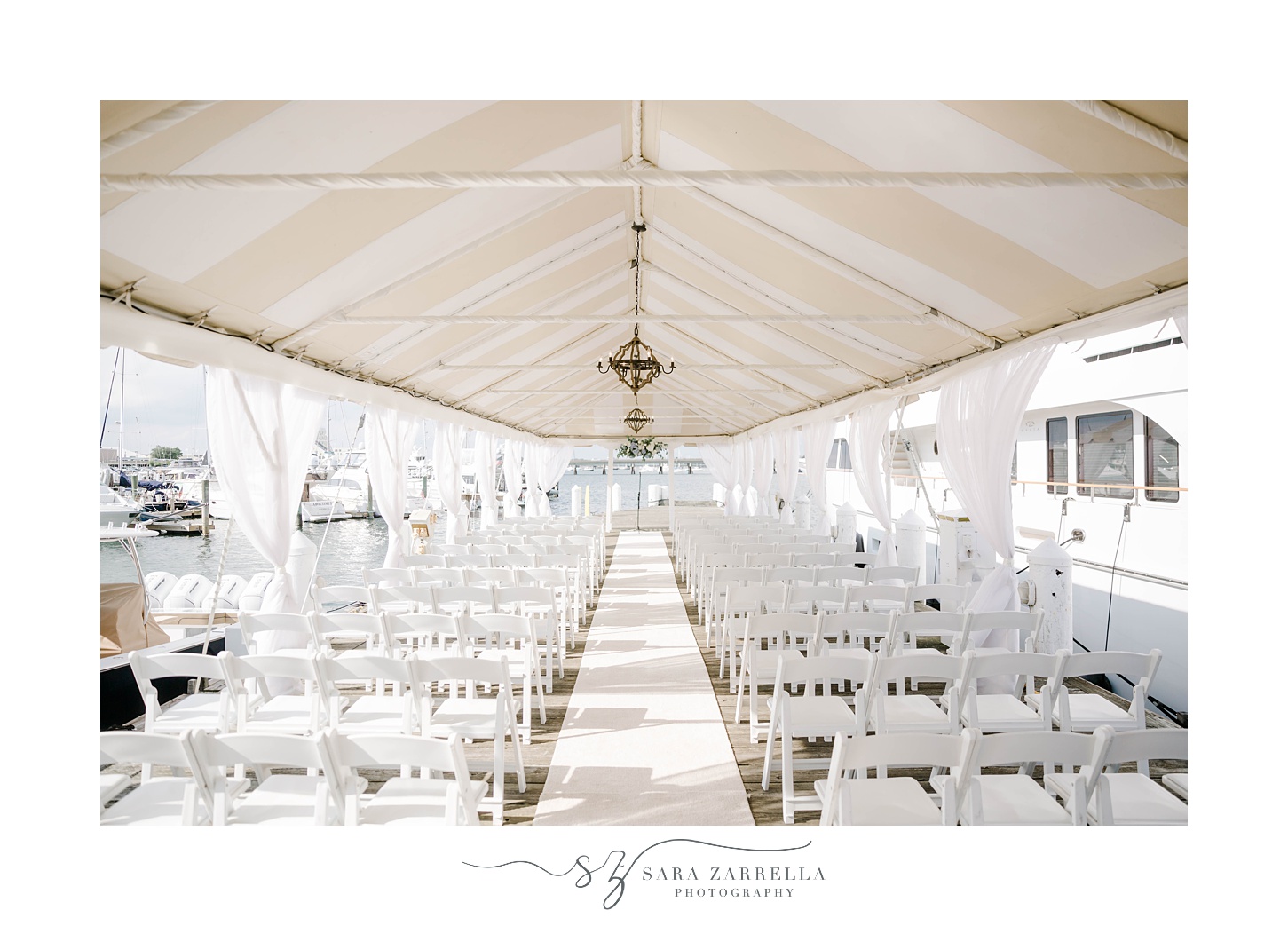 seating for Regatta Place wedding ceremony